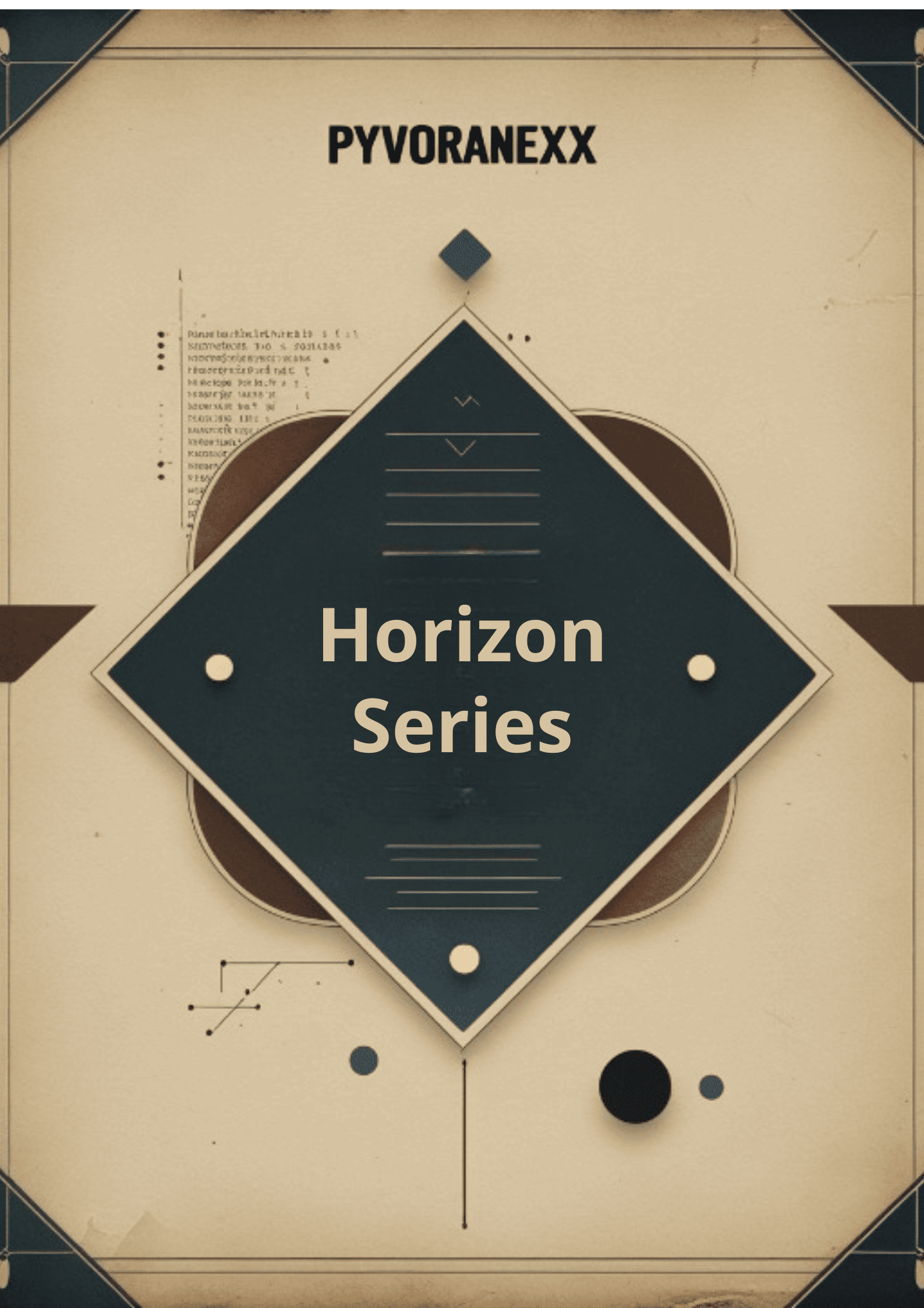 Course cover graphic for Pyvoranexx 'Horizon Series' with geometric design elements.